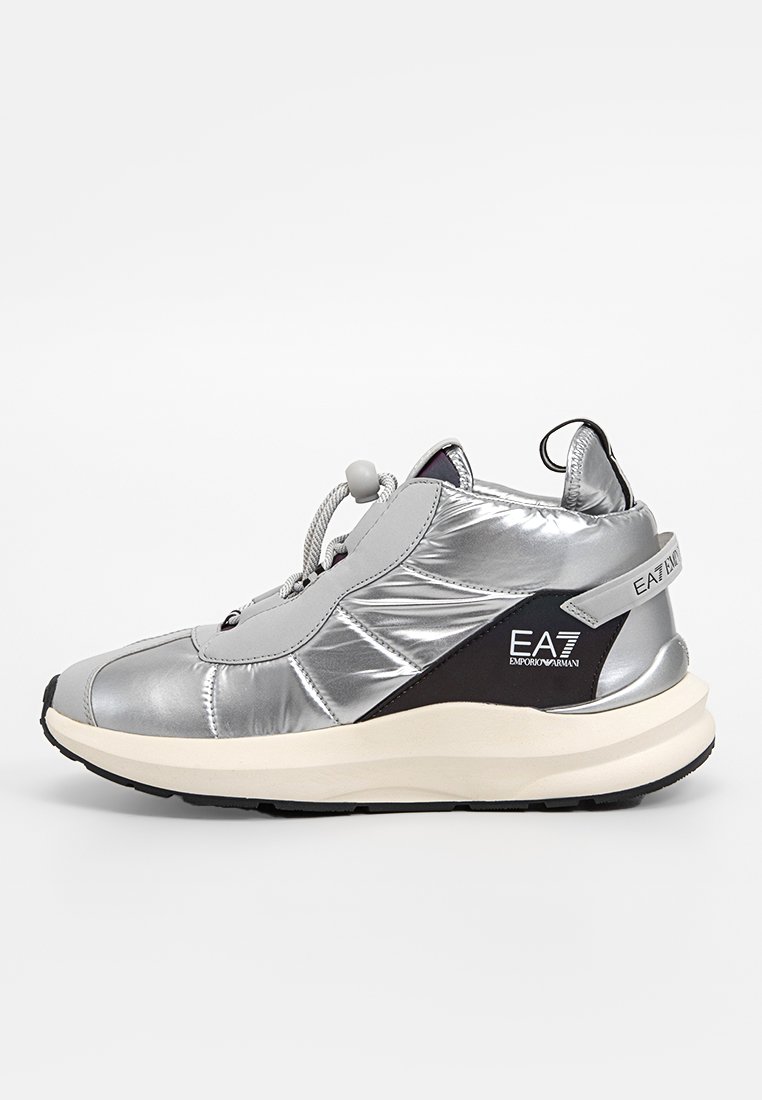 EA7 Emporio Armani Sneakers hoog zilverkleurig EA7 Emporio Armani Sneakers hoog zilverkleurig