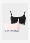 TWIN BRALETTE 2 PACK - Brassière - black/pink