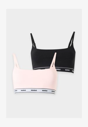 HUGO, TWIN BRALETTE 2 PACK - Brassière - black/pink