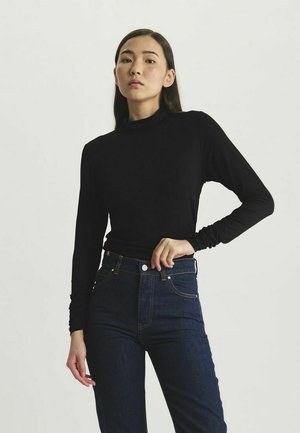 À COL ROULÉ - T-shirt à manches longues - black