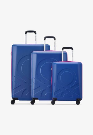 Delsey Paris UNITED COLORS OF BENETTON 4-ROLLEN KOFFERSET 3 TLG. - Set di valigie - blue