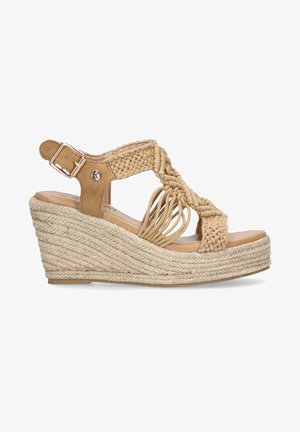 ETIKA ARNELLES - Sandalias de cuña - brown