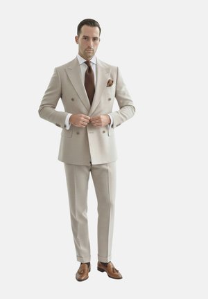 CRUZADO CUADRO GALES SET - Traje - beige