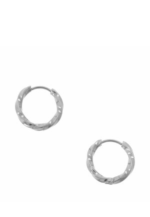 CERCHI A SPIRALE GRANDI - Orecchini - silver-coloured