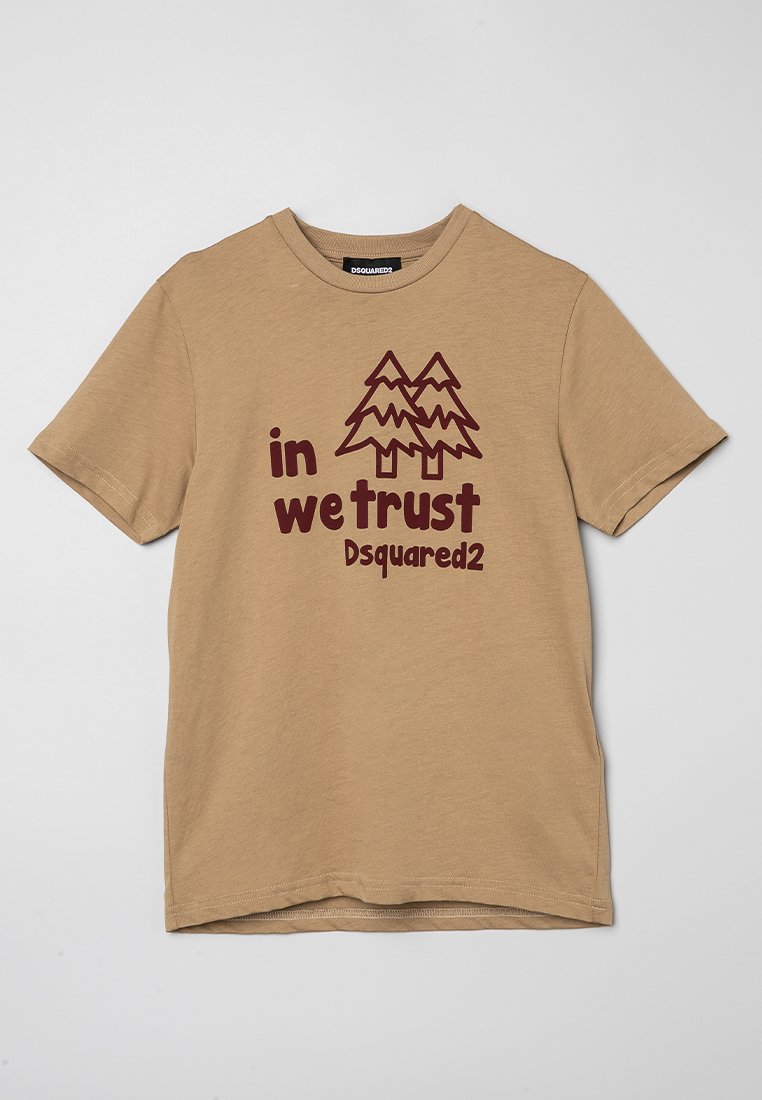 Dsquared2 T-shirt print beige
