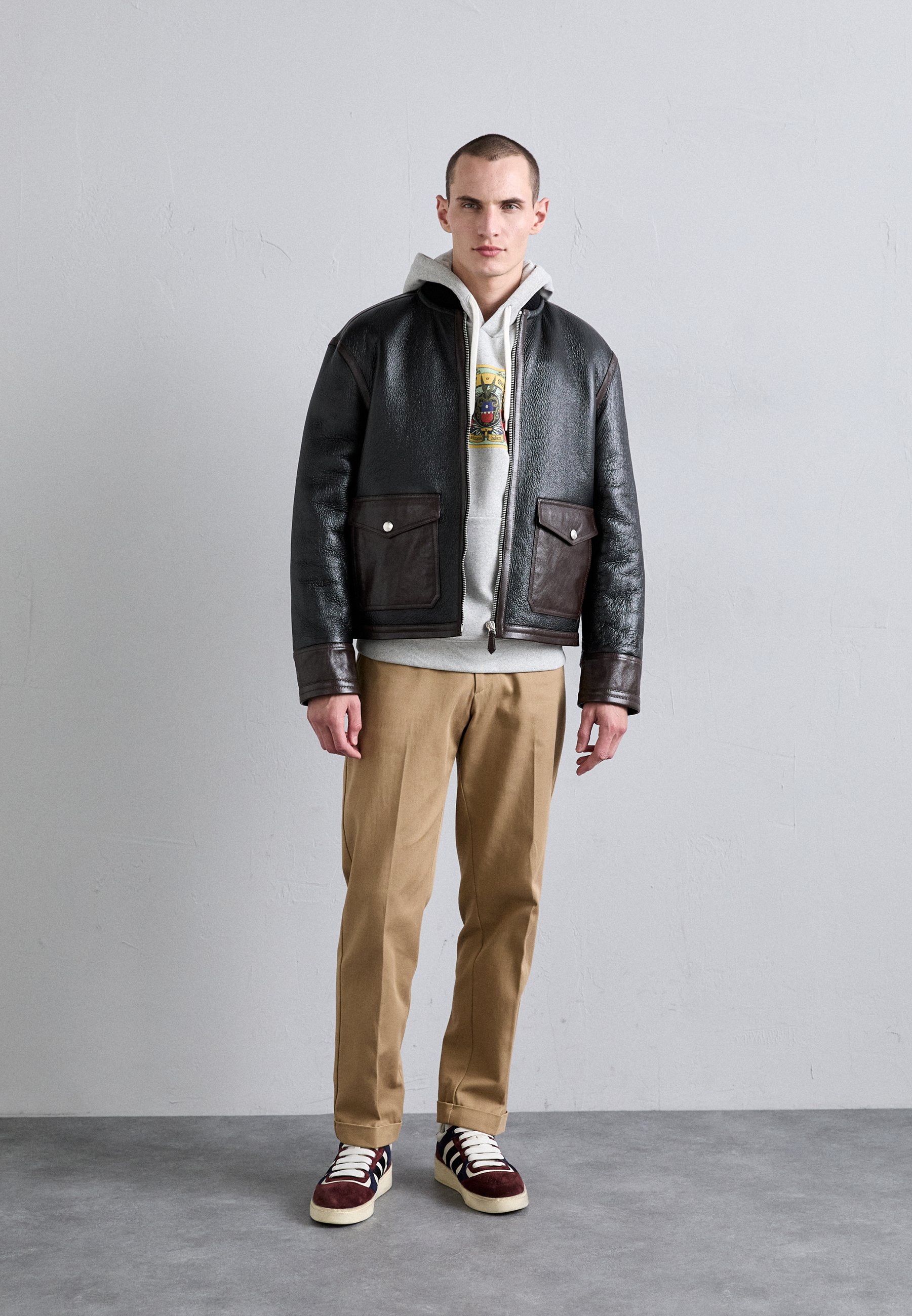 Bally Leather jacket - black - Zalando.co.uk