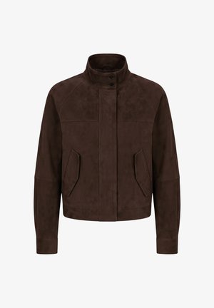 Ricano, ADRIANA - Lederjacke - dunkelbraun velour