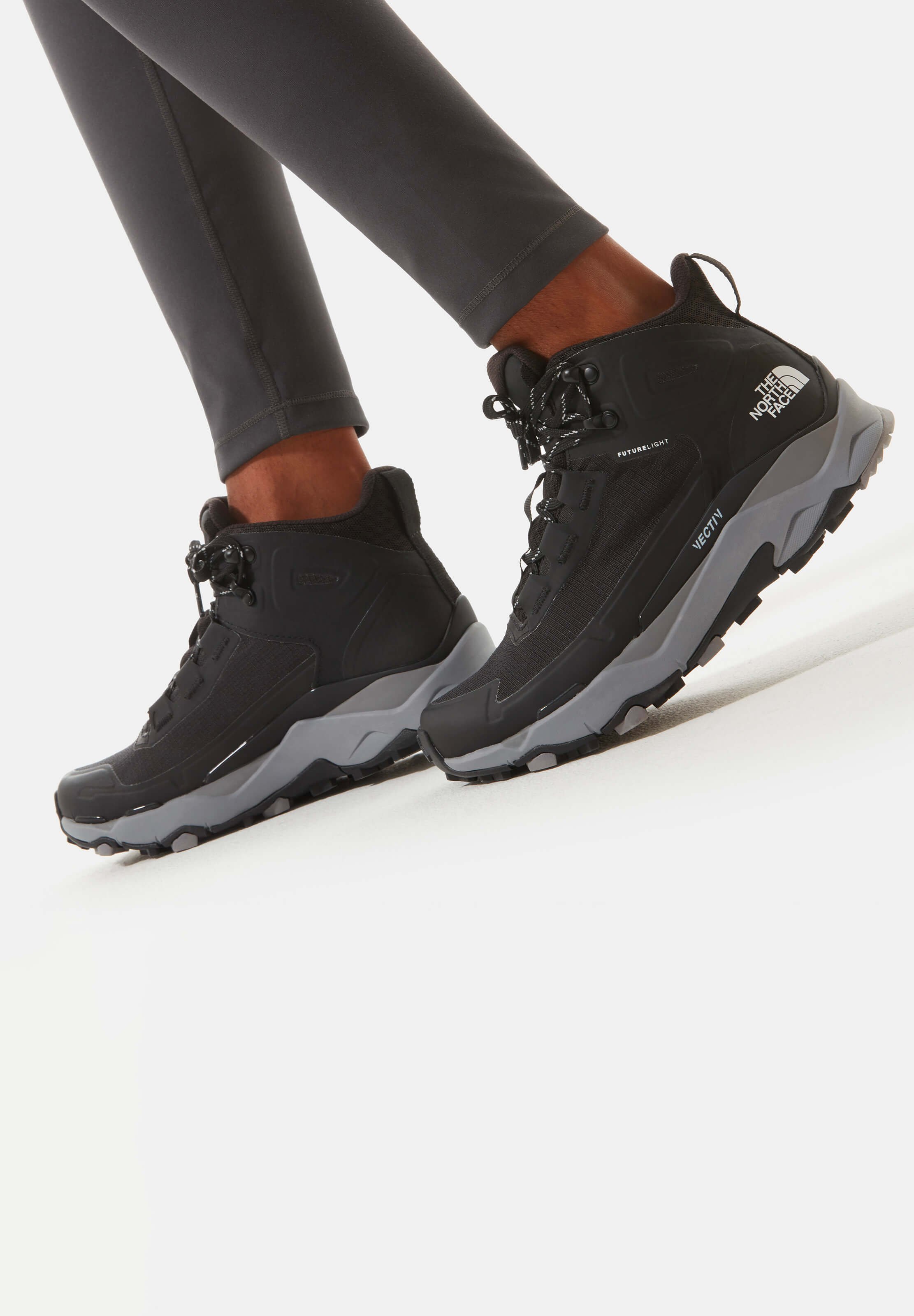 The North Face W VECTIV EXPLORIS MID FUTURELIGHT WATERPROOF - Zapatillas de  senderismo - TNF BLACK/MELD GREY/negro - Zalando.es