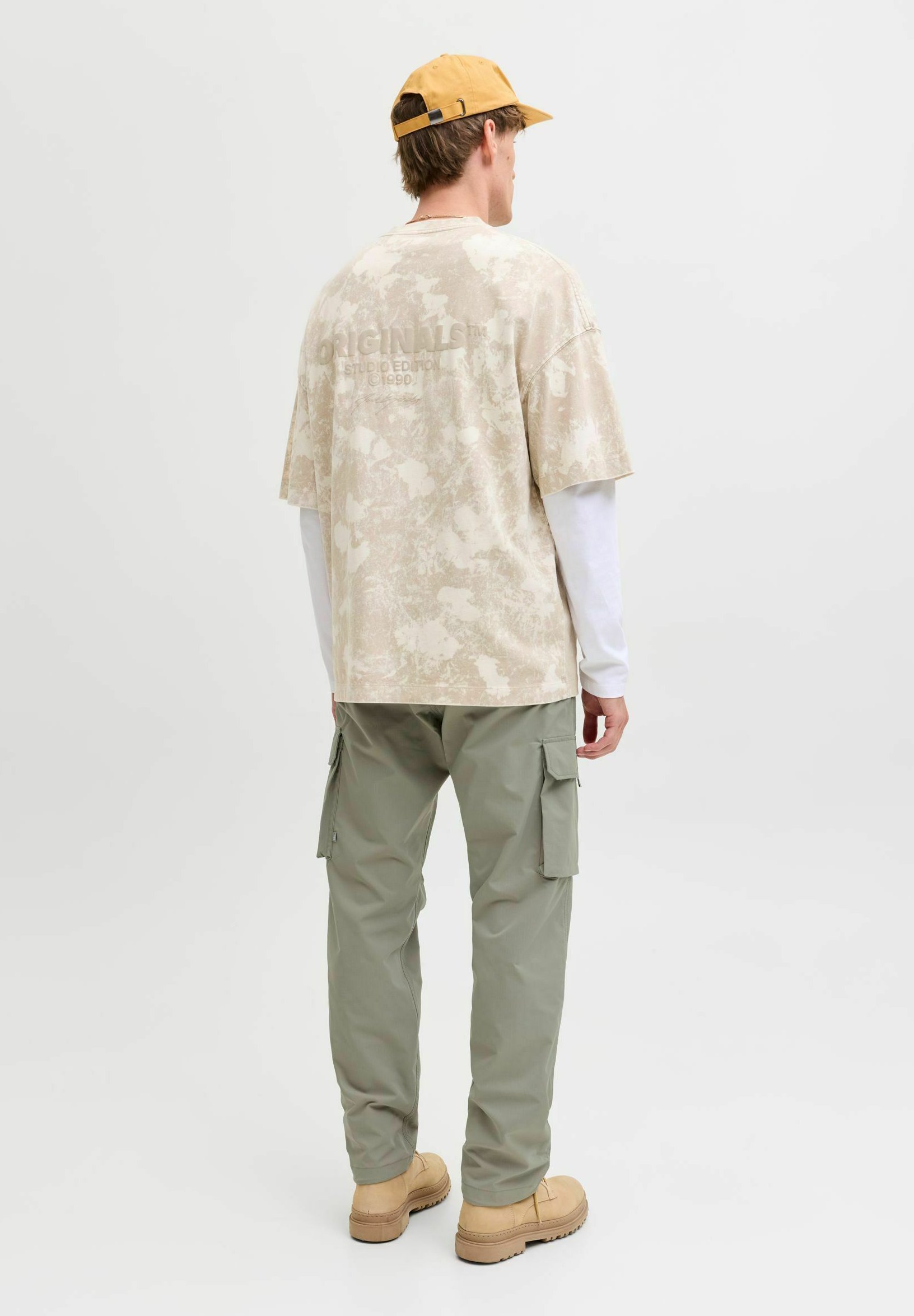 Jack & Jones Pantaloni Cargo Uomo Verde Bosco - Morbidi, Tasche Utilità, Vita 38 Lunghezza 34
