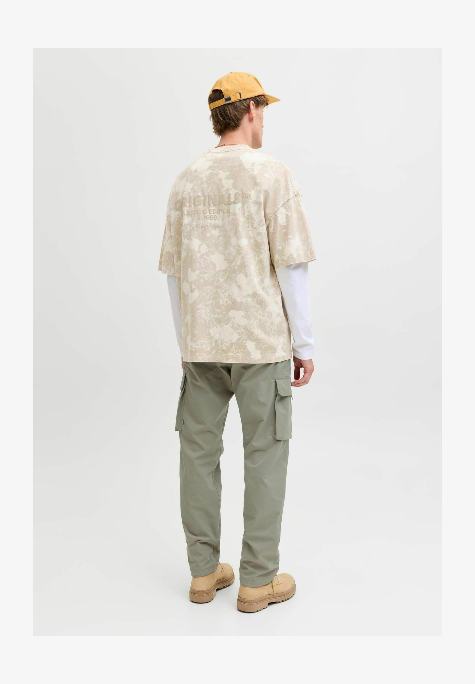 Jack & Jones Pantaloni Cargo Uomo Verde Bosco - Morbidi, Tasche Utilità, Vita 38 Lunghezza 34
