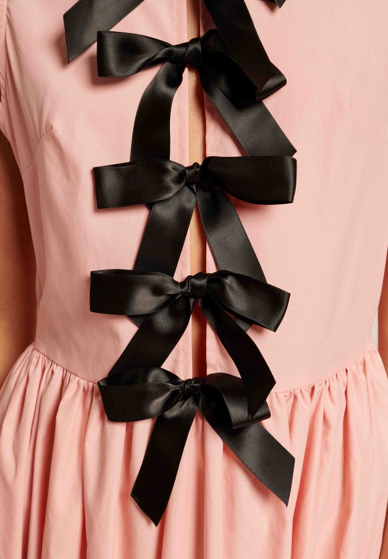 strapless open back dress Berylove Women Dusty Rose Mother of The Bride Dress Satin Sheath Short Sleeve Ruched V-Neck Wedding Guest Dress, Dusty Rose / US4 main image 0