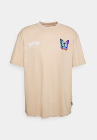 YOURTURN - UNISEX - Majica kratkih rukava s printom - tan Minijatura 1