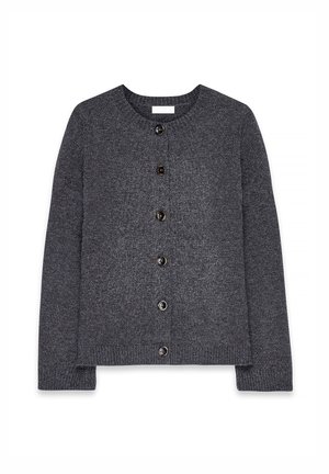 Strickjacke - dark grey melange
