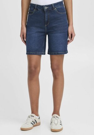 OXMIRA REGULAR FIT - Short en jean - dark blue denim