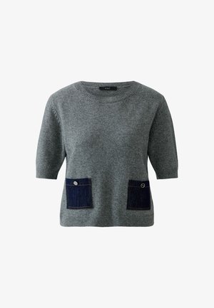 Oui, PULLOVER - T-shirt print - grey