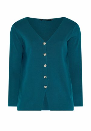 Evans, PLUS SIZE CARDIGANS - Vest - teal