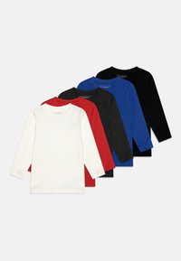 Friboo - UNISEX 5 PACK  - Tops ar garām piedurknēm - black/red/blue Miniatūras attēls 1