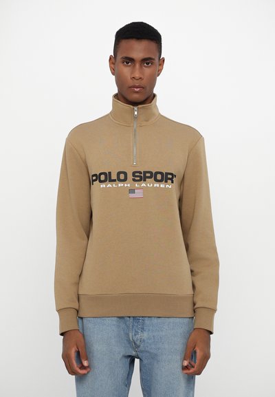 Polo Ralph Lauren POLO SPORT FLEECE SWEATSHIRT  - Pusa - desert khaki/black