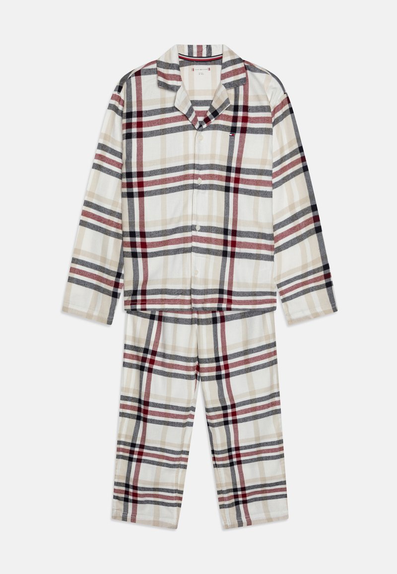 Tommy Hilfiger STRAIGHT GIFTING PRINT SET UNISEX - Pidžamas komplekts - ivory