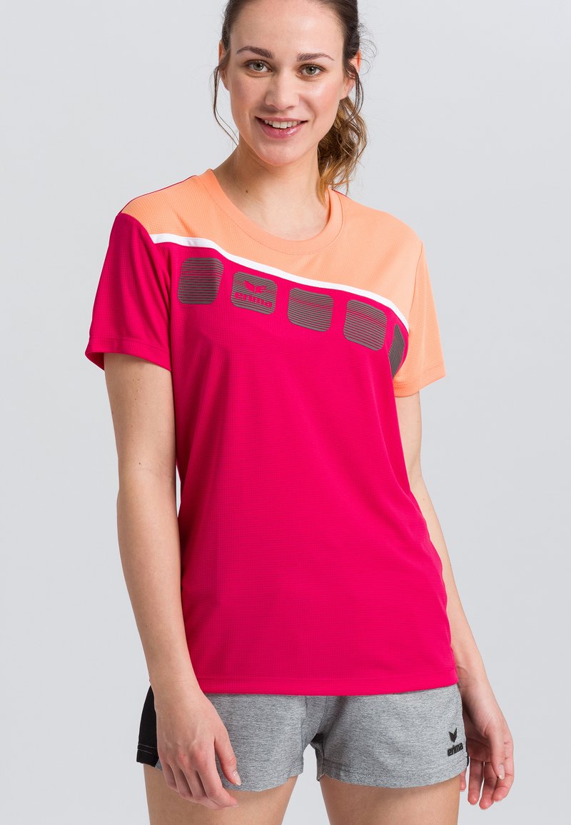 Erima T-Shirt print - pink/white