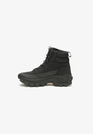 TRESPASS WATERPROOF GALOSH - Lace-up ankle boots - black