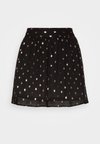 ONLIVY MINI SKIRT - Mini skirt - black/rosa gold