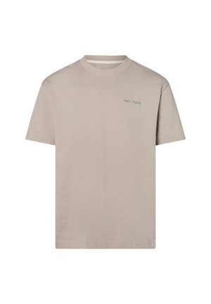 Print T-shirt - hellgrau