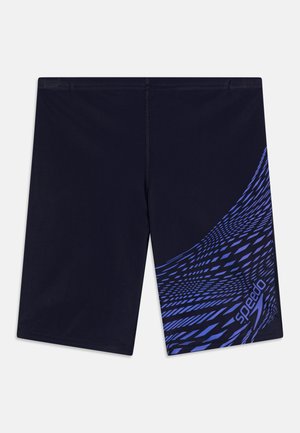 Speedo BOYS MEDLEY LOGO JAMMER - Badebukse - royal blue/dark blue