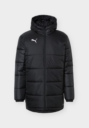 Puma, TEAMADDITIONS BENCH JACKET - Talvemantel - black/white