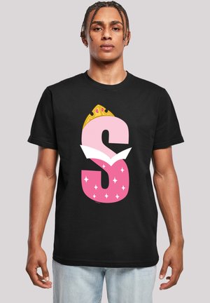 DISNEY ALPHABET S IS FOR SLEEPING BEAUTY DORNRÖSCHEN - Print T-shirt - black