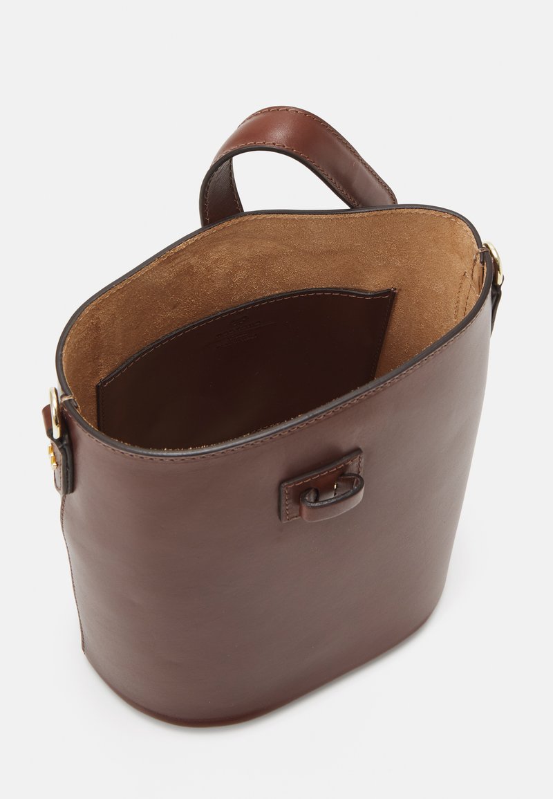 Borsa Donna A Tracolla Grande THE BRIDGE In Pelle Marrone Linea Lucrez - Foto 11