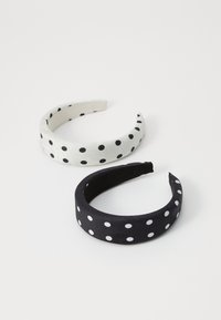 VMDOTTA HAIRBAND 2 PACK - Hair styling accessory - black/white