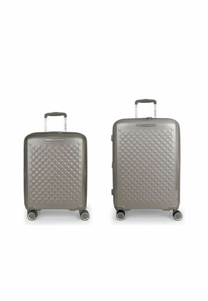 QUEENS 4 ROLLEN KOFFERSET 2-TEILIG MIT DEHNFALTE - Set di valigie - champagne