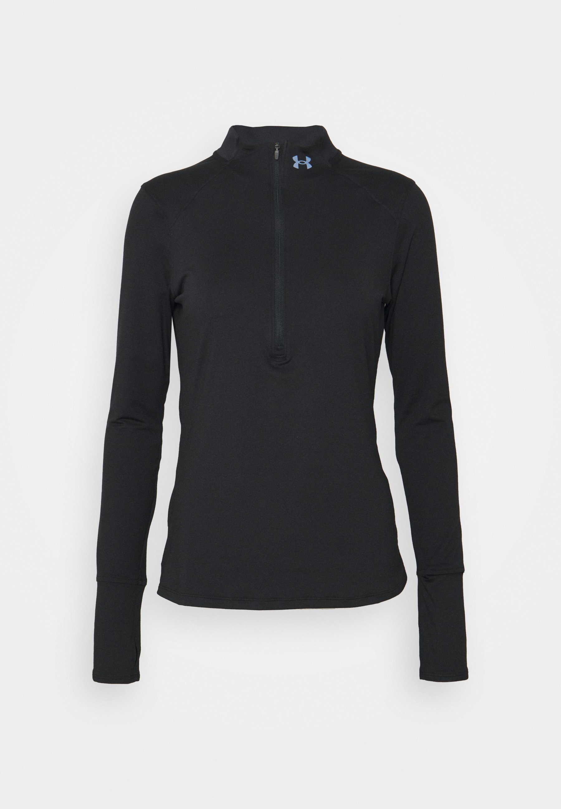 Under Armour QUALIFIER RUN 1/2 ZIP - Longsleeve - black/zwart - Zalando.nl