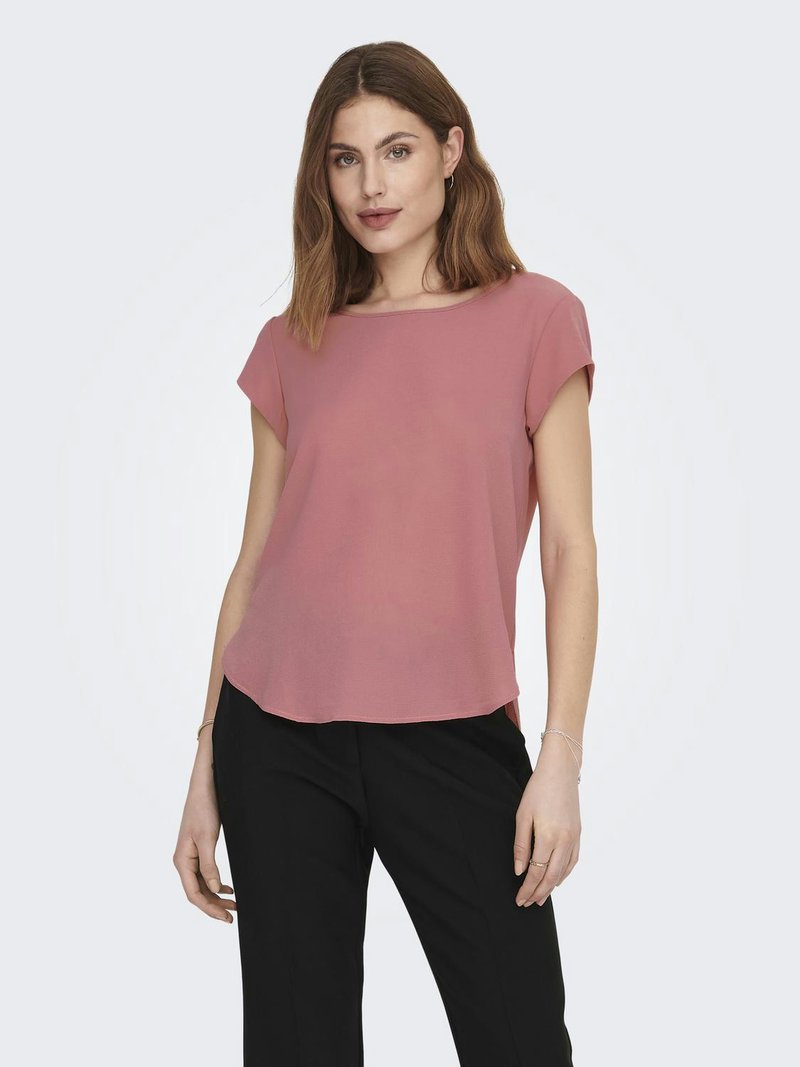 ONLY S/S SOLID NOOS PTM - T-Shirt basic - dusty rose