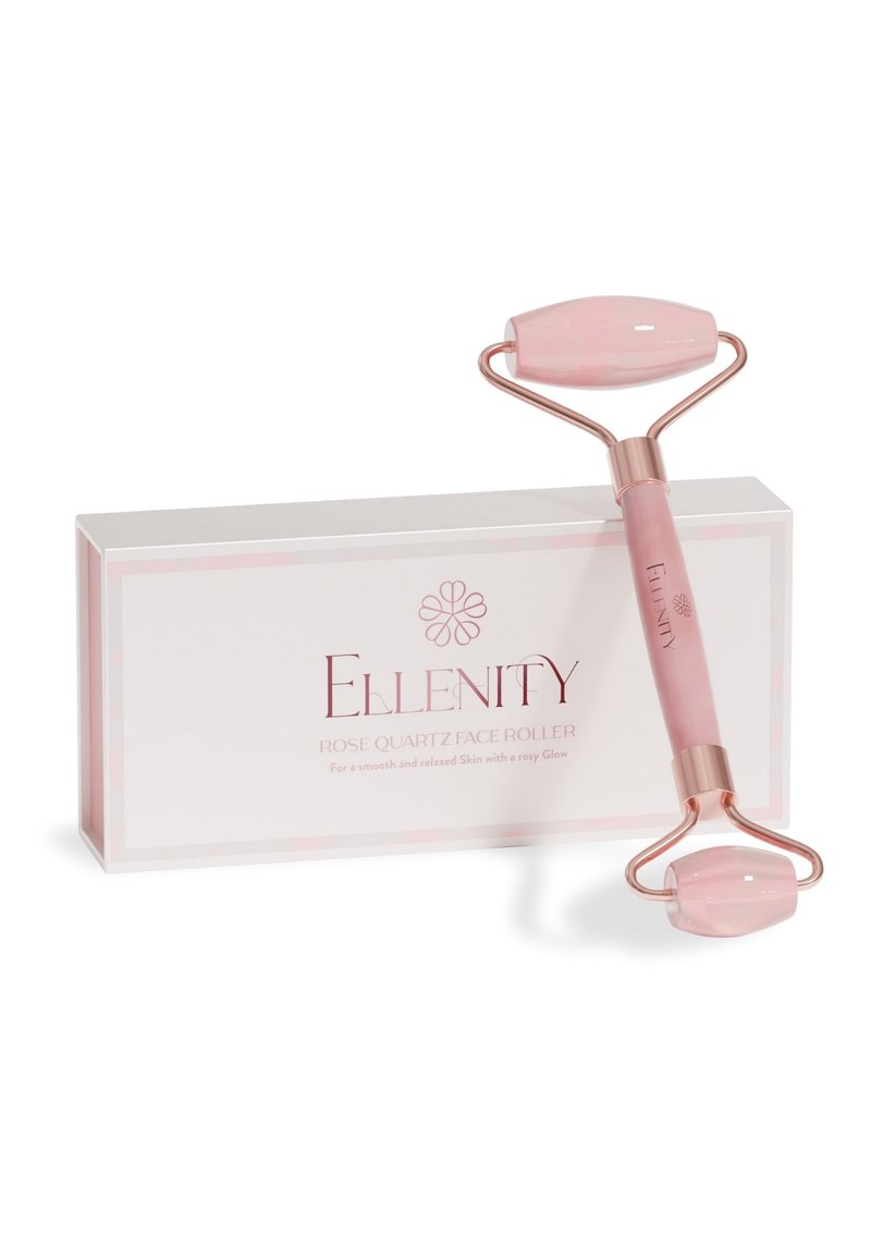 Ellenity - ELLENITY ROSE QUARTZ FACE ROLLER – GRADE A QUALITY - Gua sha & rollers - rosa, Enlarge