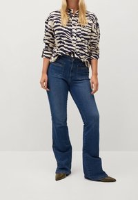 Violeta by Mango Blouse - mottled beige