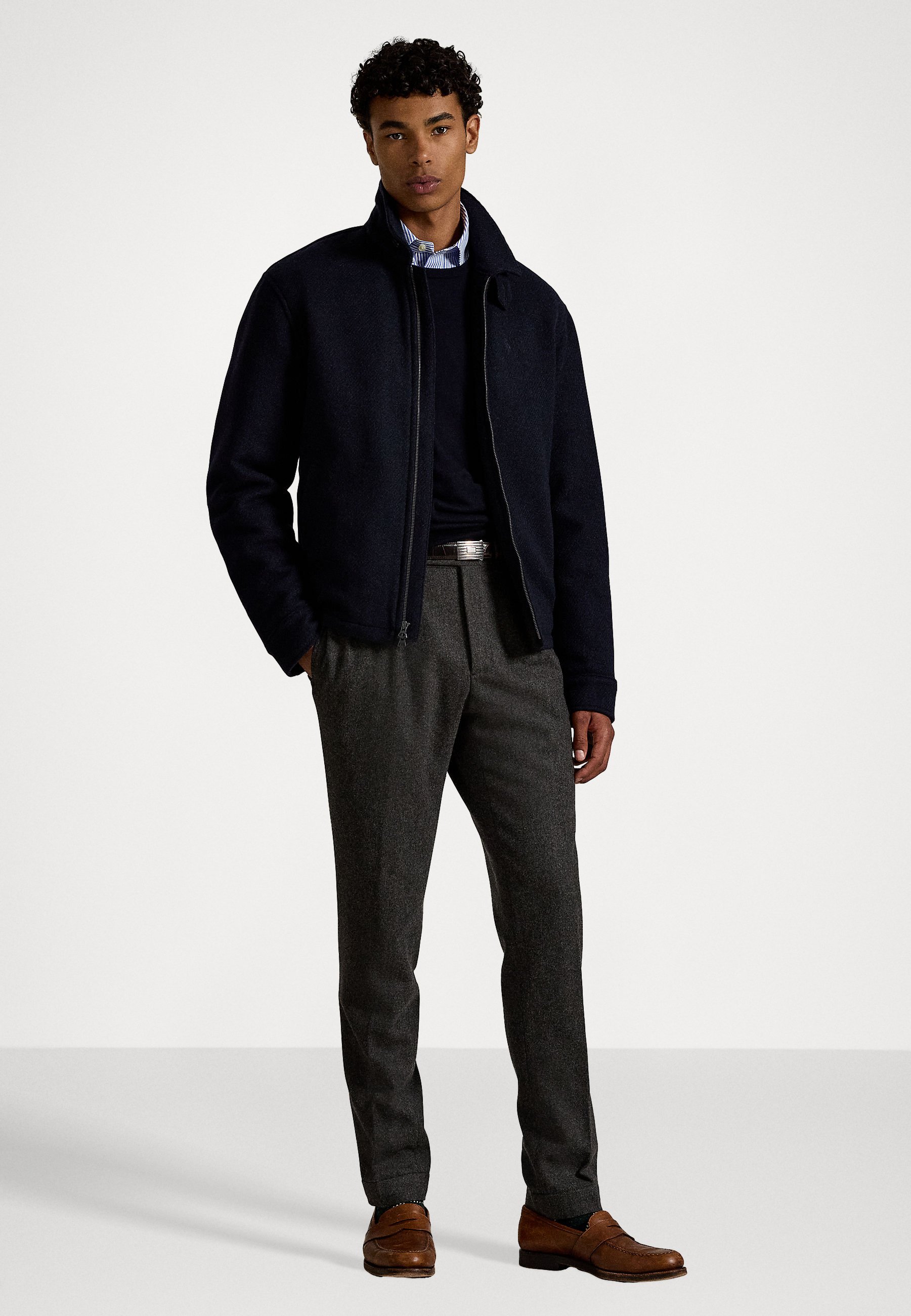服/ファッション Polo Wool Jacket Polo Ralph Lauren THE LANGDON WOOL JACKET - Winter jacket - navy