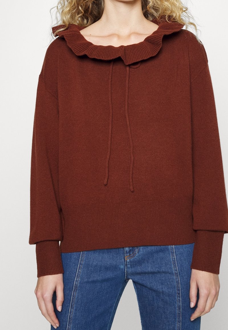 See by Chloé Stickad tröja - brown