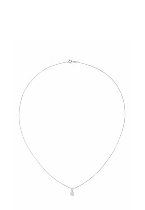 SINGLE STONE DIAMOND TRACE  - Verižica - white gold-coloured