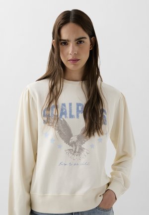 Scalpers EAGLE - Bluză de molton - ecru