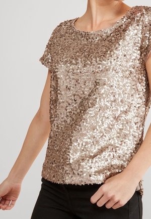 T-shirt con stampa - gold-coloured