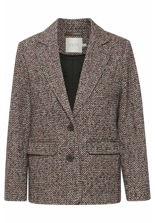 IRNORA - Blazer - meteorite heeringbone3