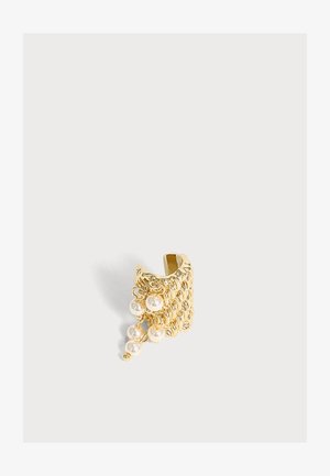 LUV AJ, THE PALMA PEARL EAR CUFF - Μονό σκουλαρίκι - gold-coloured