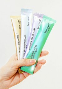 âme pure JELLY GLOW RUBBER MASK SILVER – PEEL-OFF – HYALURONIC ACID HYDRATING & ANTI-AGING FACE MASKS – 4 PCS - Ansiktsmaske