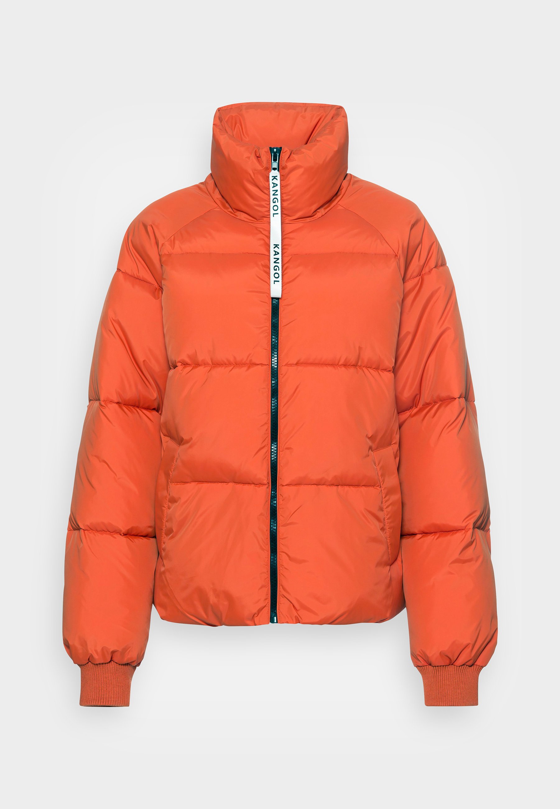 Kangol Kingston Short Puffer Winter Jacket Deep, Women's, Size: Medium, Orange