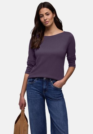 IN UNIFARBE - Langærmet T-shirt - lila