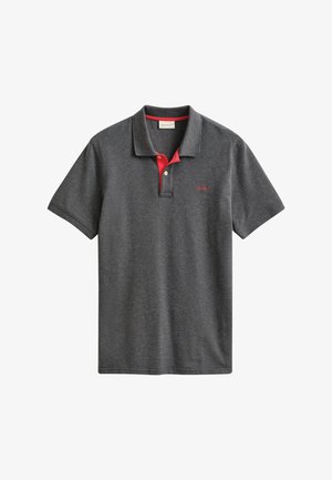 GANT, REG CONTRAST - Polosärk - antracit melange