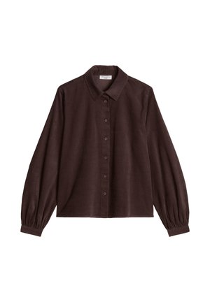 Marc O'Polo DENIM, WOVEN BLOUSES LONGSLEEVE, CORDUROY - Button-down blouse - espresso brown
