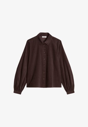 Marc O'Polo DENIM, WOVEN BLOUSES LONGSLEEVE, CORDUROY - Overhemdblouse - espresso brown